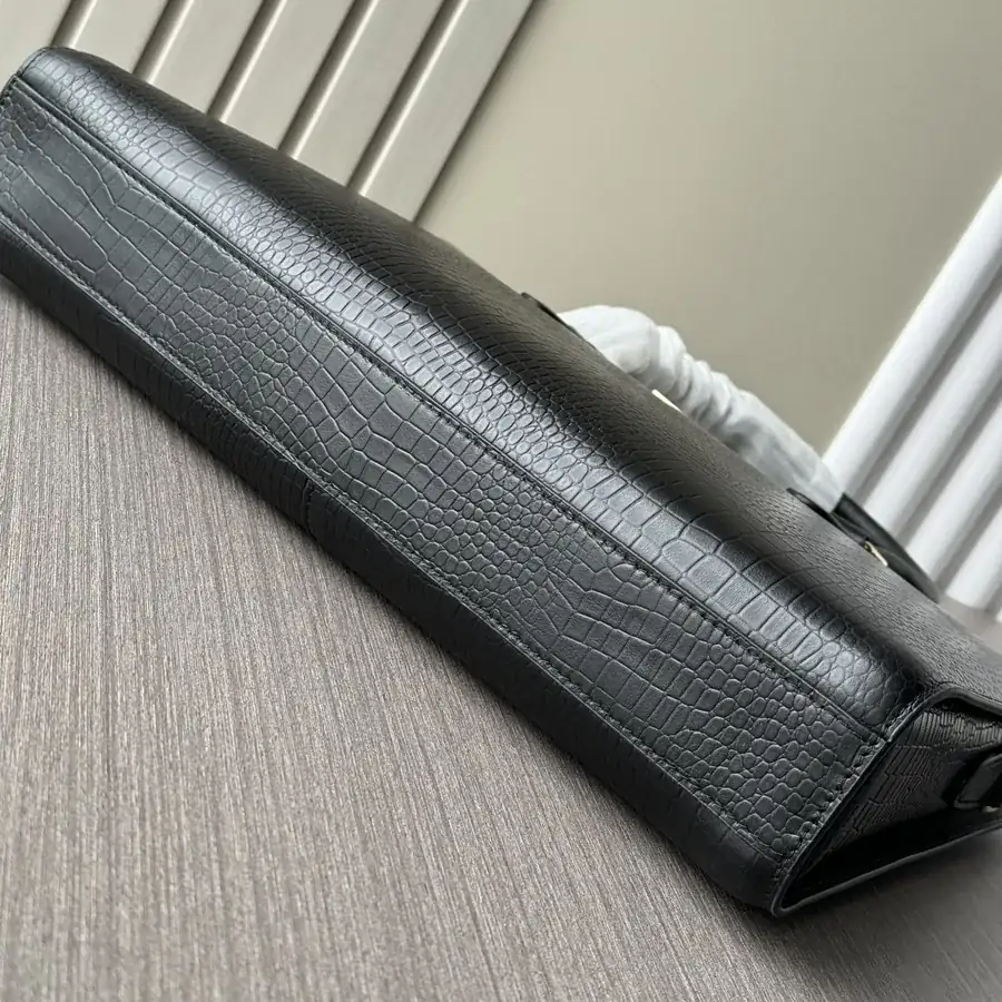 LV Double Zip Tote Bag Premium Italian Calfskin, 2817 1L