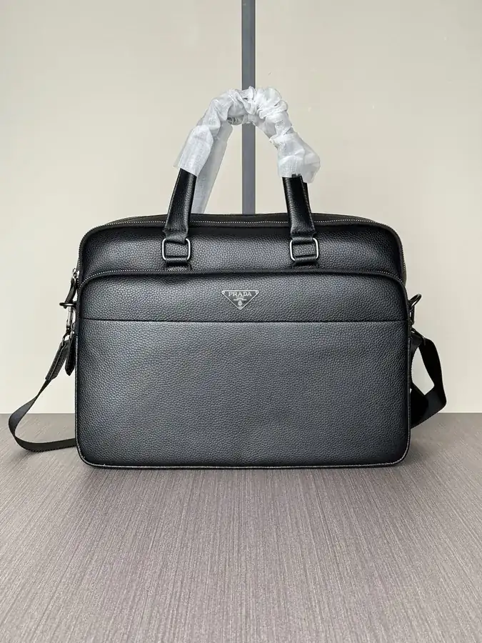 Prada Premium Double Zip Briefcase