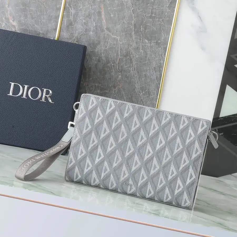 Dior Oblique Bucket Bag with Leather Strap