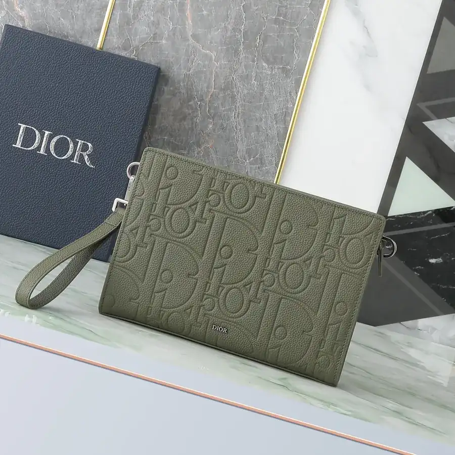 Dior Gravity Bucket Bag with Grained Calfskin Strap