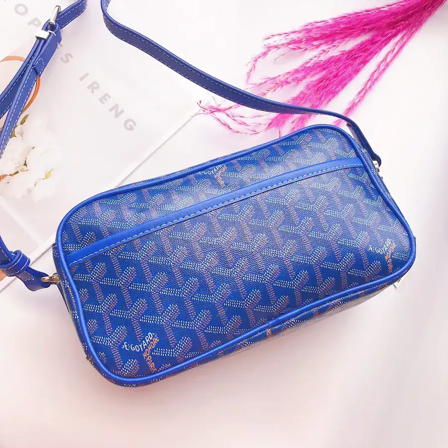 Goyar CapVert Camera Bag French Elegance, Custom Y Graffiti Leather