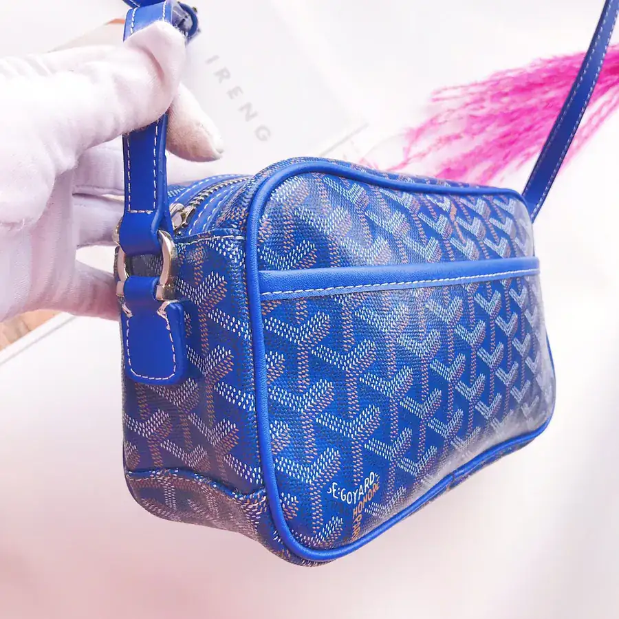 Goyar CapVert Camera Bag French Elegance, Custom Y Graffiti Leather