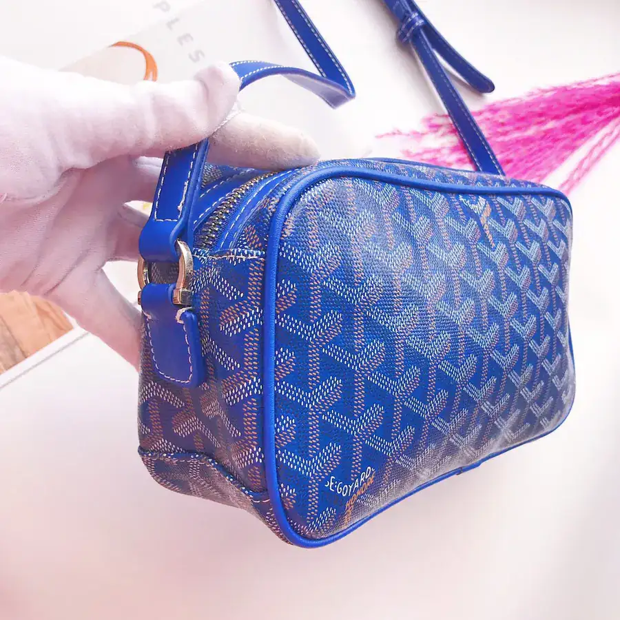 Goyar CapVert Camera Bag French Elegance, Custom Y Graffiti Leather
