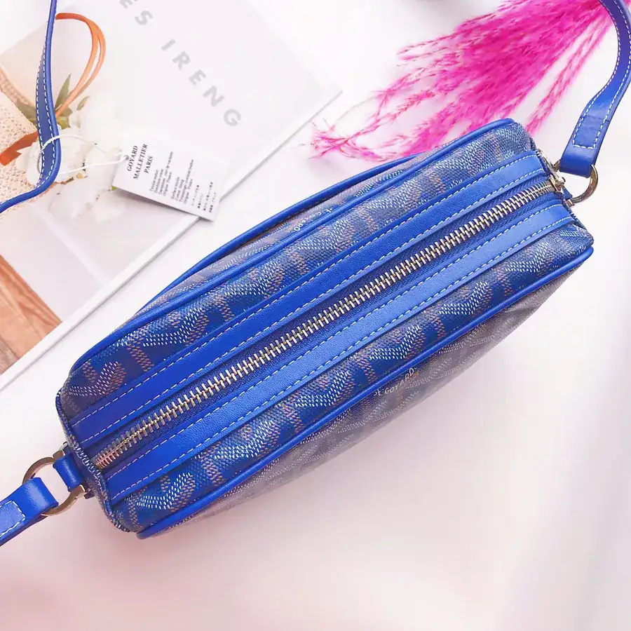 Goyar CapVert Camera Bag French Elegance, Custom Y Graffiti Leather