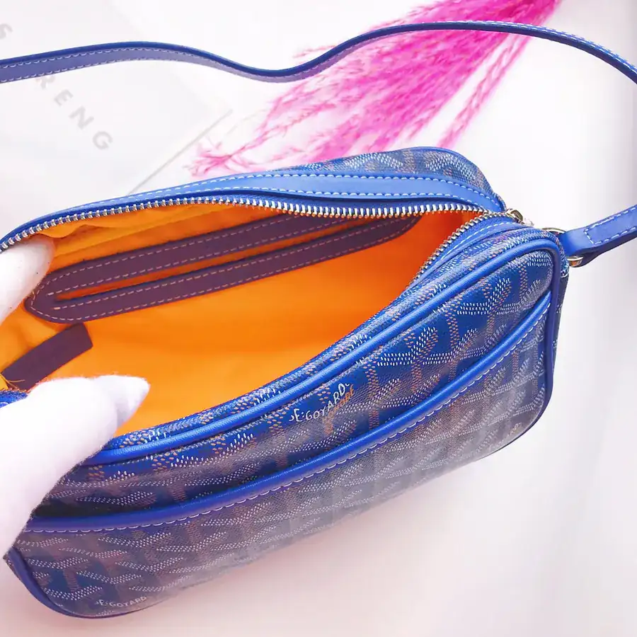 Goyar CapVert Camera Bag French Elegance, Custom Y Graffiti Leather
