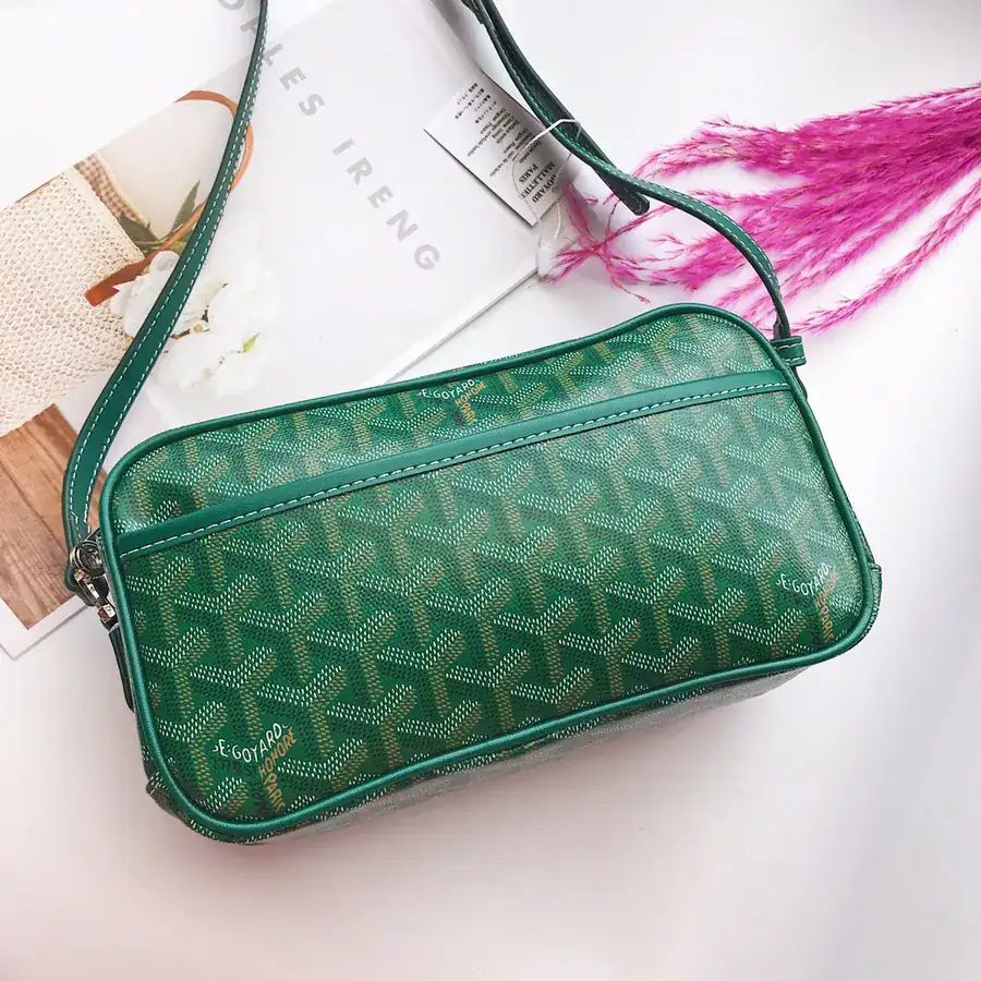 Goyar CapVert Camera Bag French Elegance, Custom Y Graffiti Leather