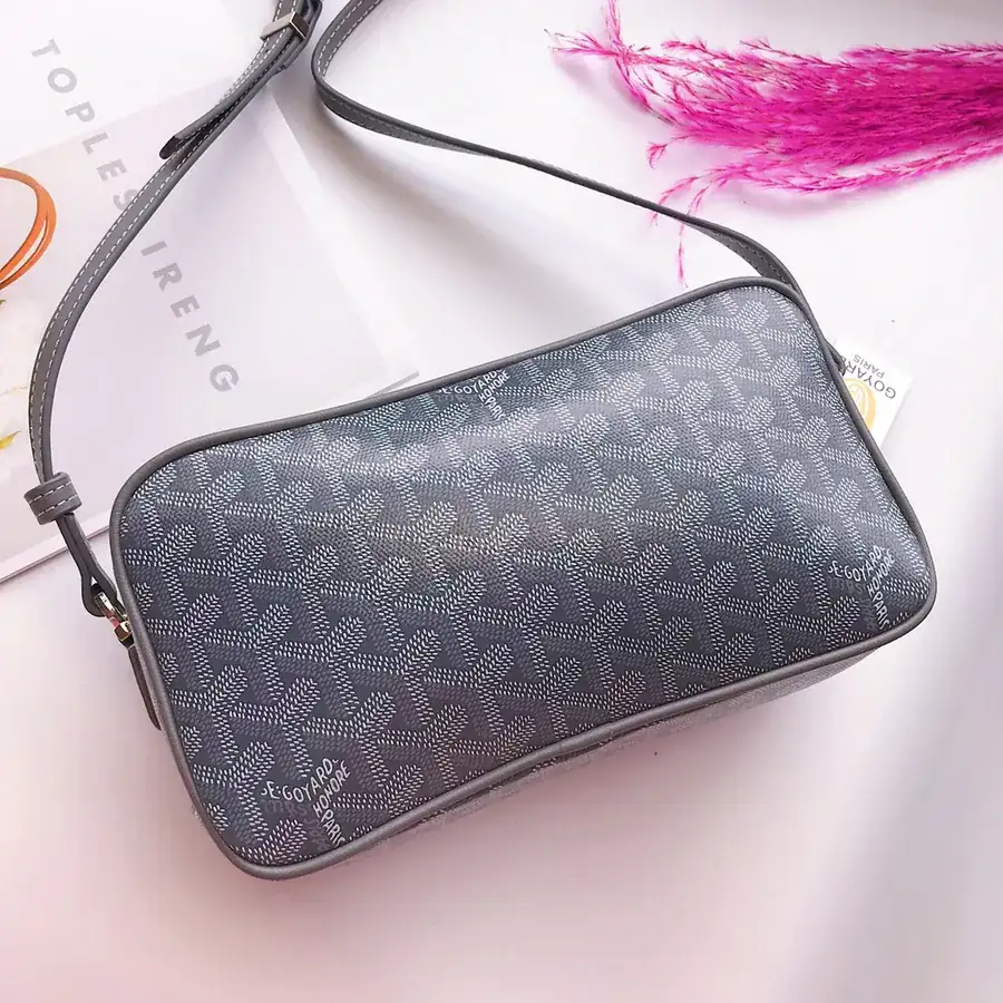 Goyar CapVert Camera Bag French Elegance, Custom Y Graffiti Leather