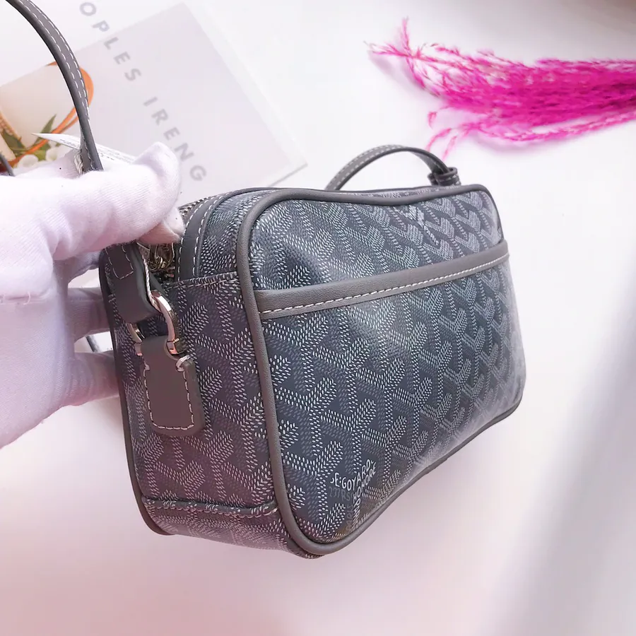 Goyar CapVert Camera Bag French Elegance, Custom Y Graffiti Leather