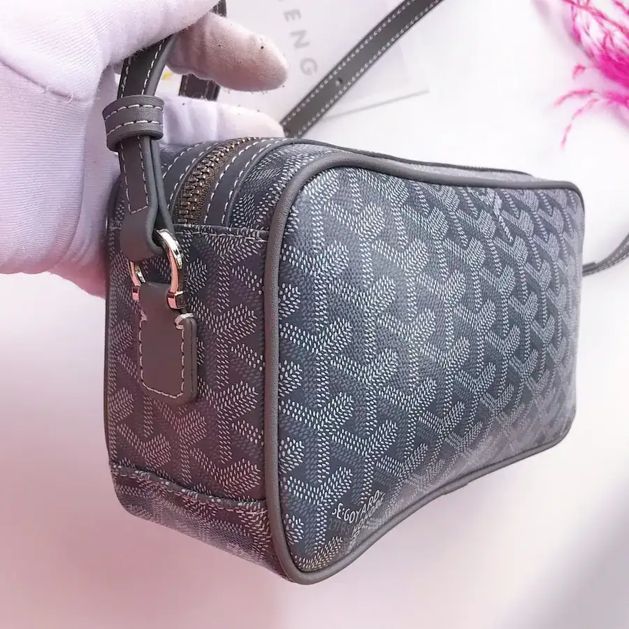 Goyar CapVert Camera Bag French Elegance, Custom Y Graffiti Leather