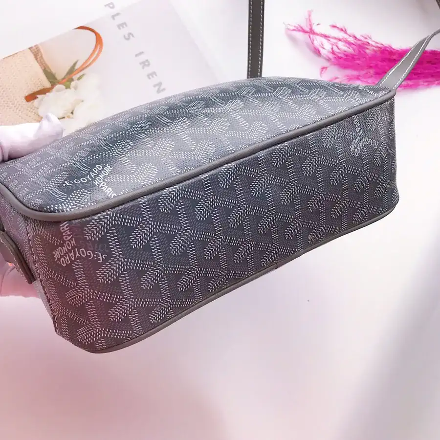 Goyar CapVert Camera Bag French Elegance, Custom Y Graffiti Leather
