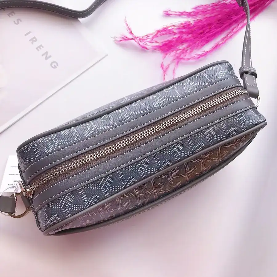 Goyar CapVert Camera Bag French Elegance, Custom Y Graffiti Leather