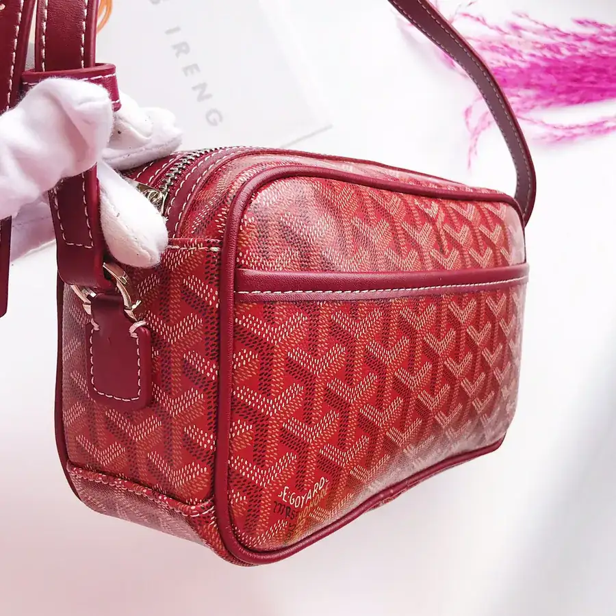 Goyar CapVert Camera Bag French Elegance, Custom Y Graffiti Leather