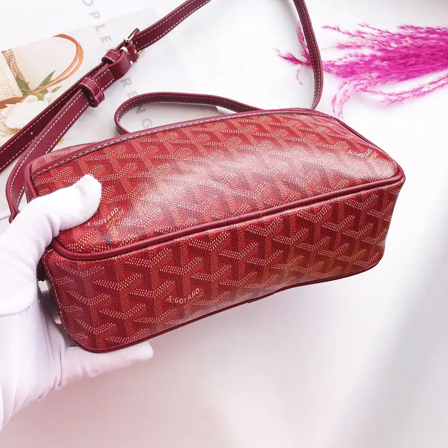 Goyar CapVert Camera Bag French Elegance, Custom Y Graffiti Leather