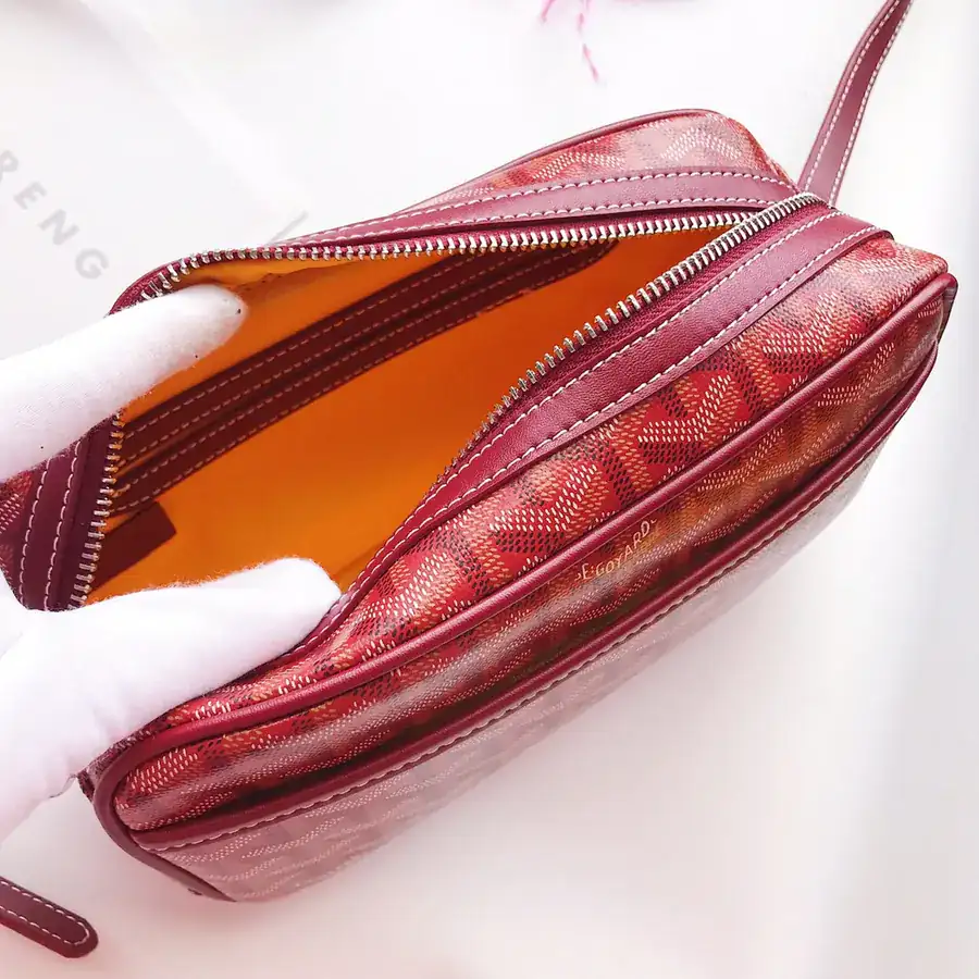 Goyar CapVert Camera Bag French Elegance, Custom Y Graffiti Leather