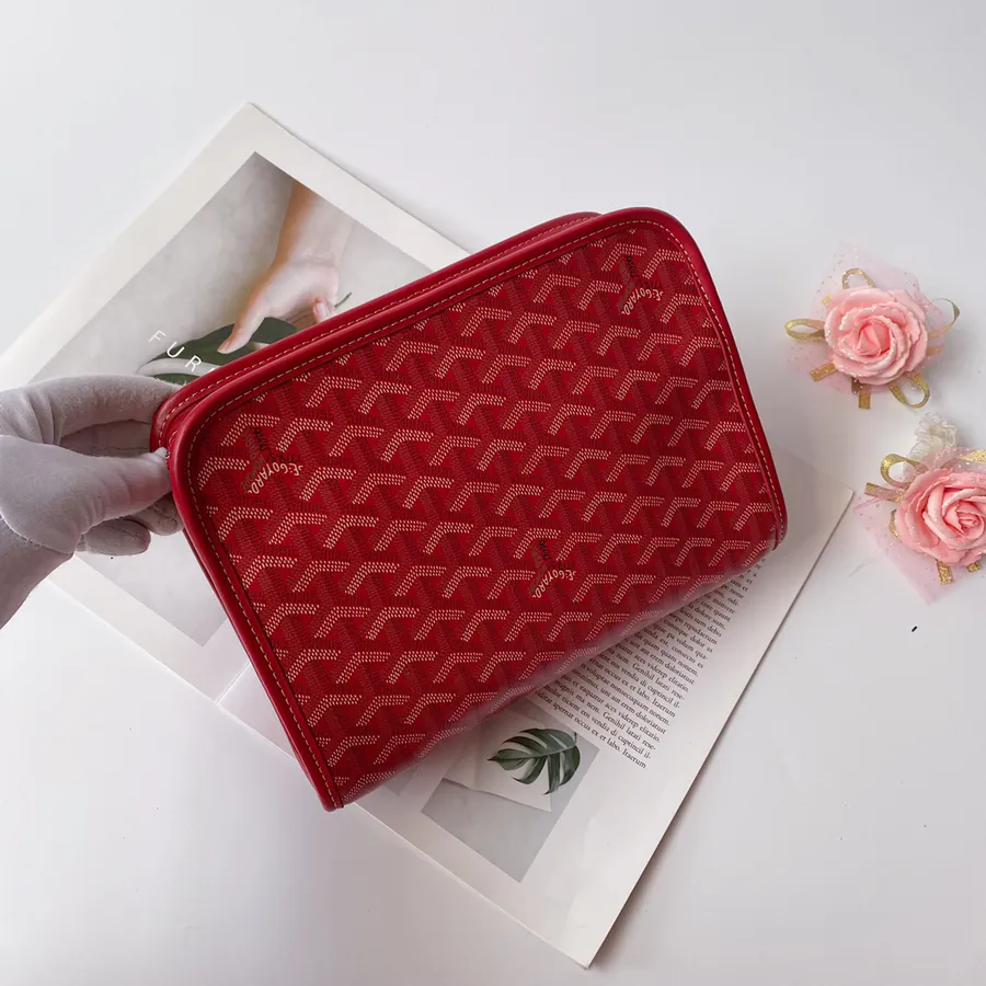 Goyrad Washbag Travel Essential with Original Leather and Hardware