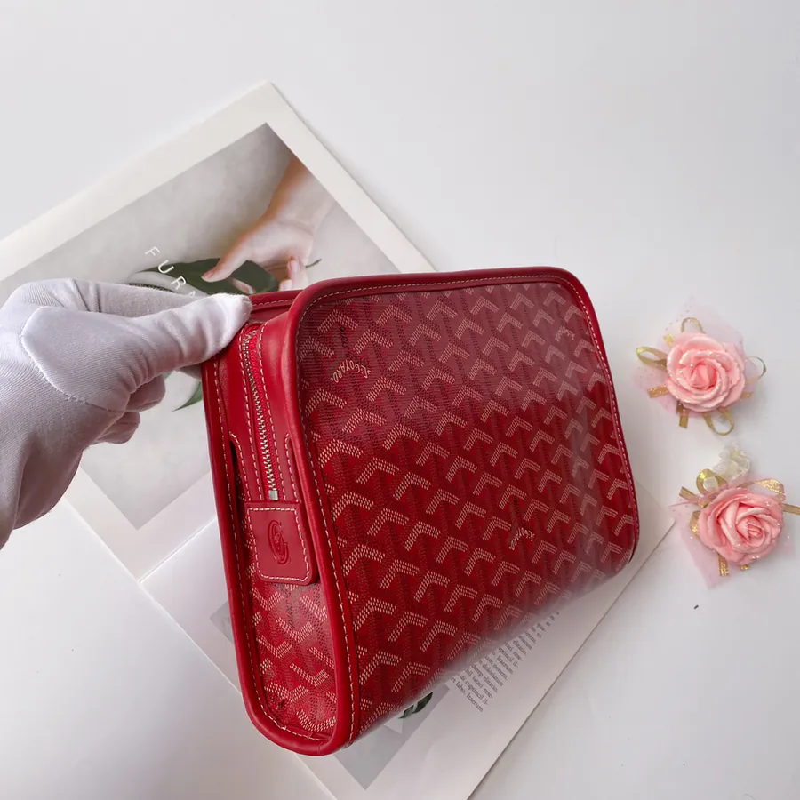 Goyrad Washbag Travel Essential with Original Leather and Hardware