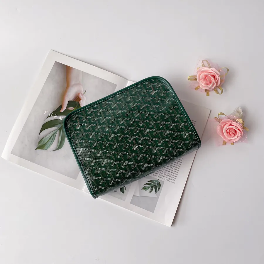 Goyrad Washbag Travel Essential with Original Leather and Hardware