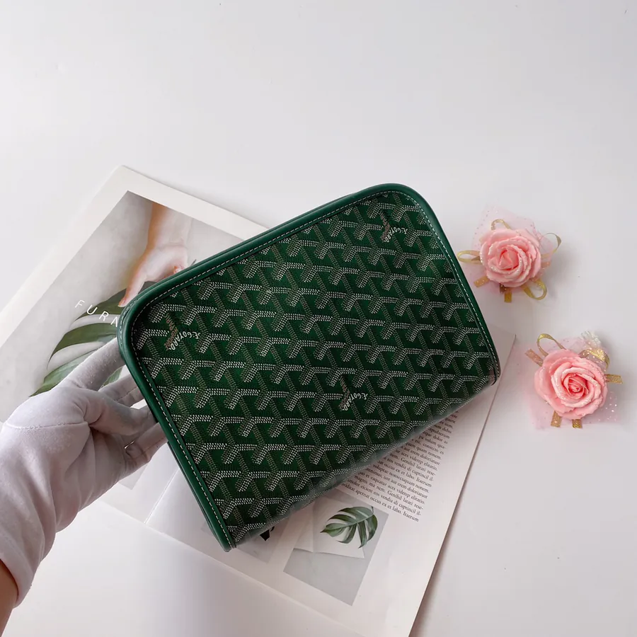Goyrad Washbag Travel Essential with Original Leather and Hardware