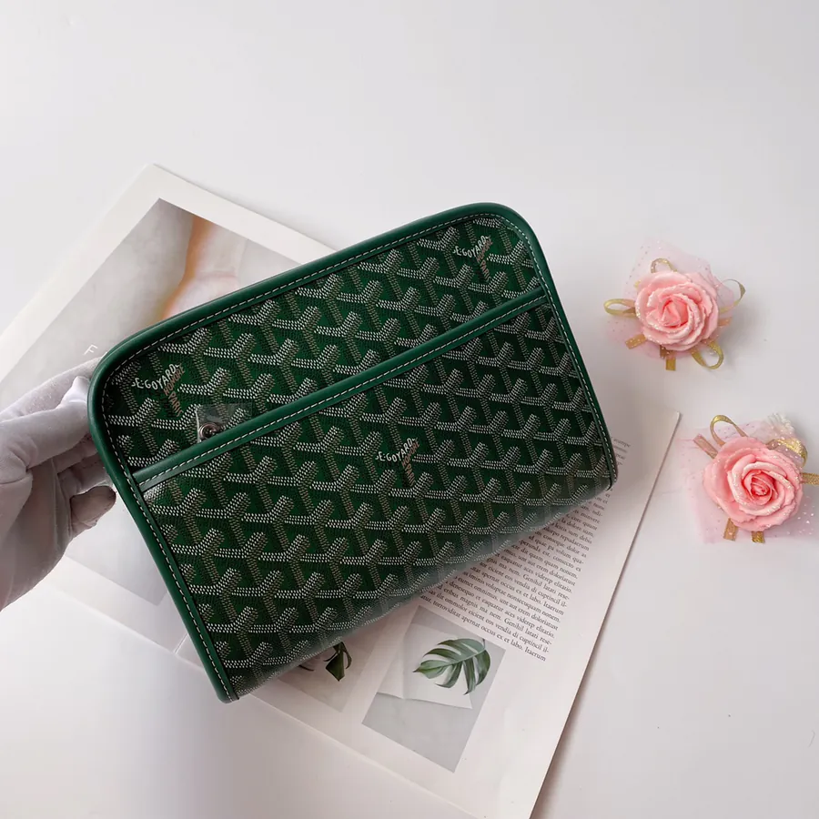 Goyrad Washbag Travel Essential with Original Leather and Hardware