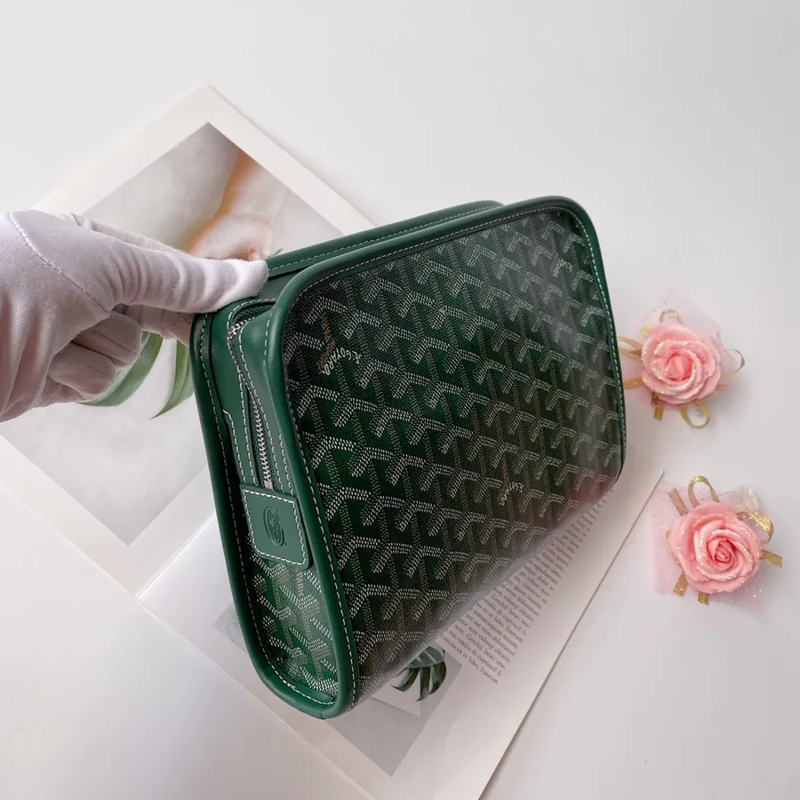 Goyrad Washbag Travel Essential with Original Leather and Hardware