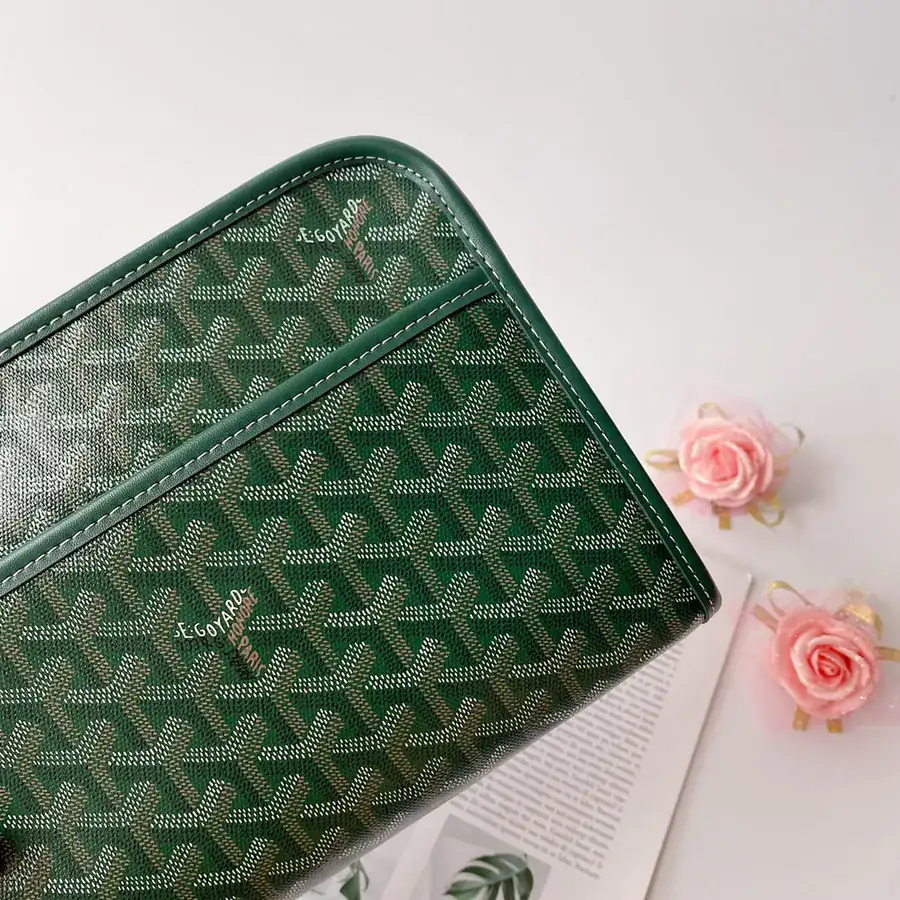 Goyrad Washbag Travel Essential with Original Leather and Hardware