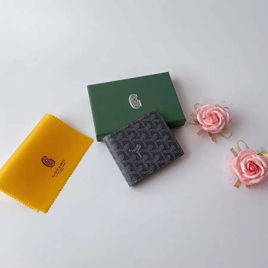 Goyar Wallet Vintage Y Print Design, 19th Century Inspired