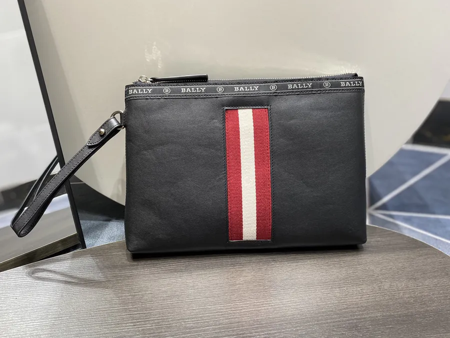 Men's Handbag in Top Grain Leather with Custom Hardware