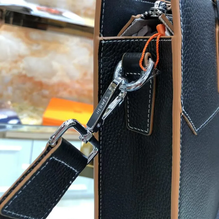 Ema Business Bag Black Premium Full Grain Calfskin
