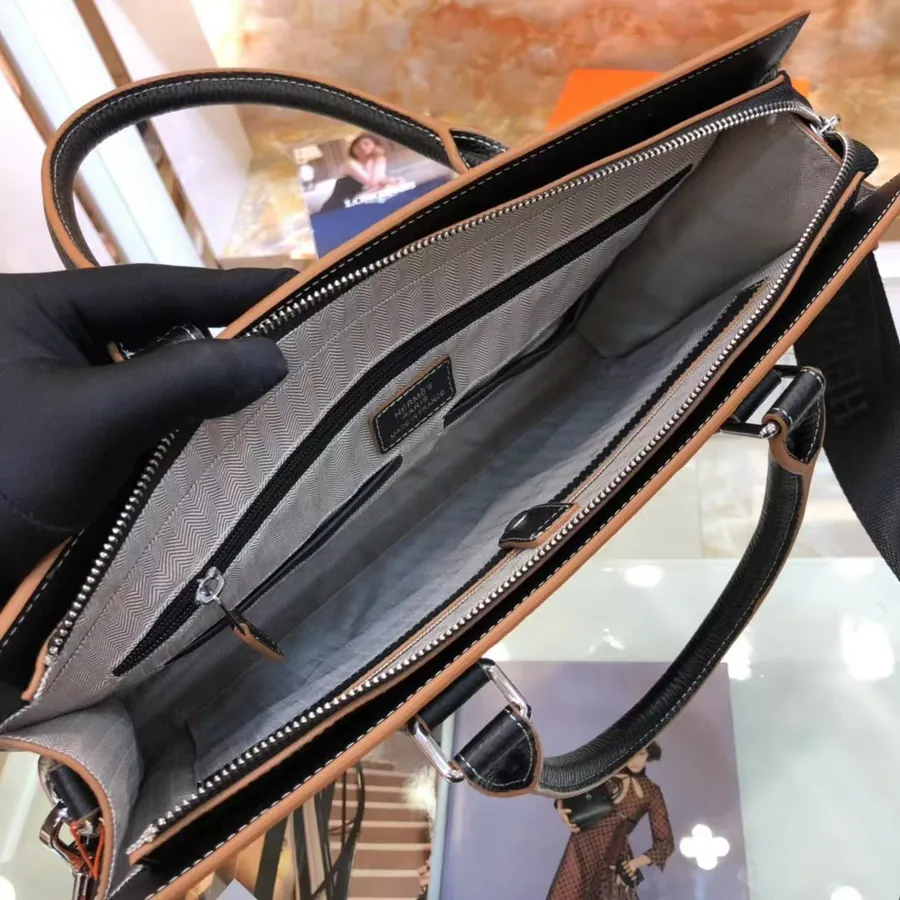 Ema Business Bag Black Premium Full Grain Calfskin