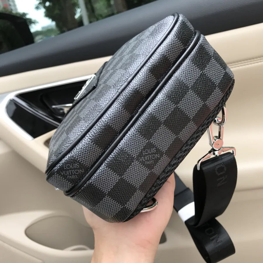 LV Men's Chest Bag Elegant Leather Design