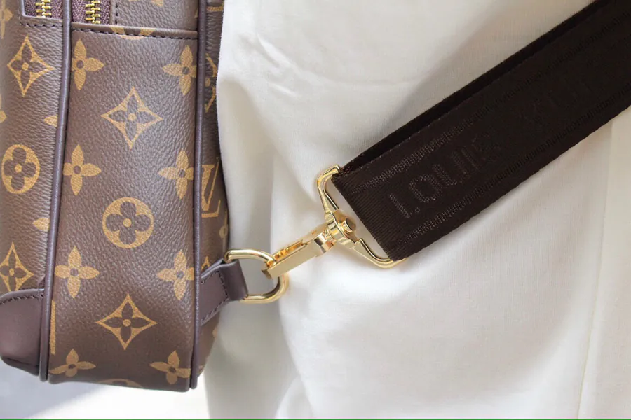 Vintage Style Clutch Classic Leather and PVC