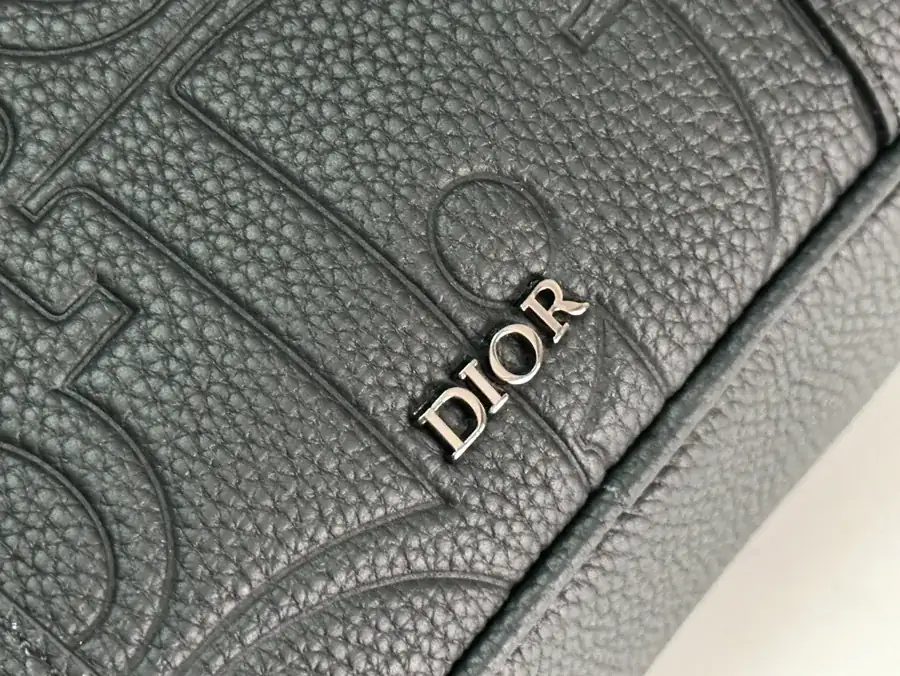 Dior 2024 Autumn Collection Bucket Bag Black CD Diamond Pattern