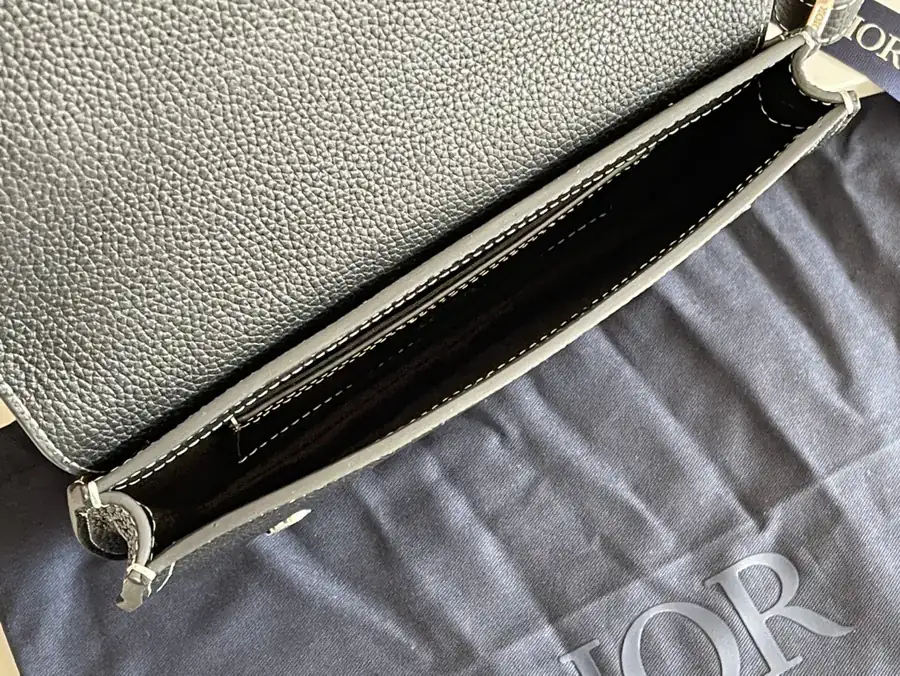 Top Original Saddle Bag Black Oblique Print