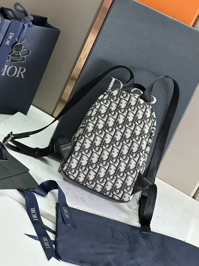 Mini Backpack with Dior Logo Rider