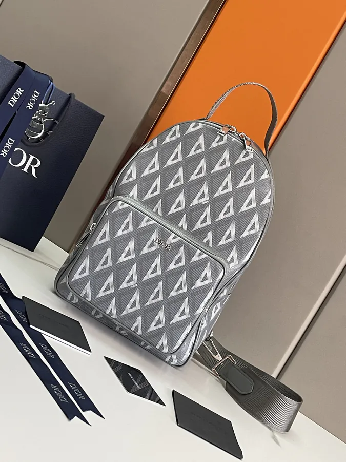 Original Rider Backpack with Diamond Pattern CISTIAN DIO