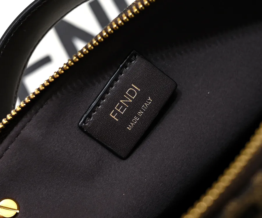 FENDI Boston Tote Bag Classic Leather and Calfskin