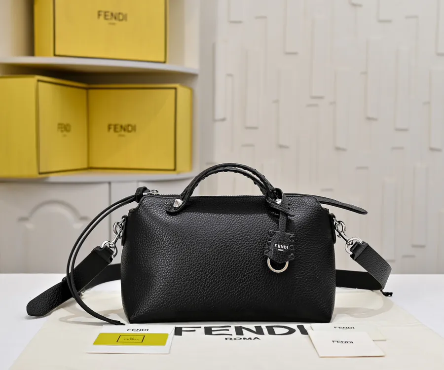 FENDI Boston Handbag with Handle and Strap