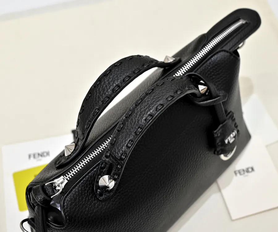FENDI Boston Handbag with Handle and Strap