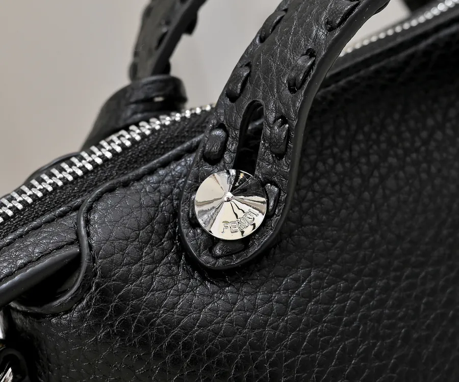 FENDI Boston Tote Classic Monogram Calfskin
