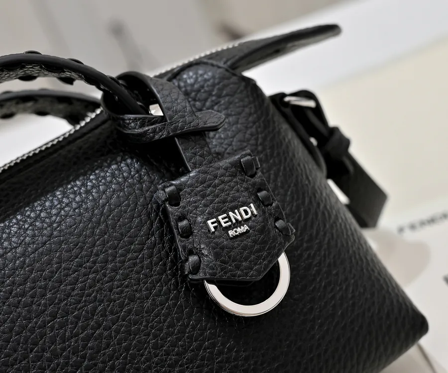 FENDI Boston Tote Classic Monogram Calfskin