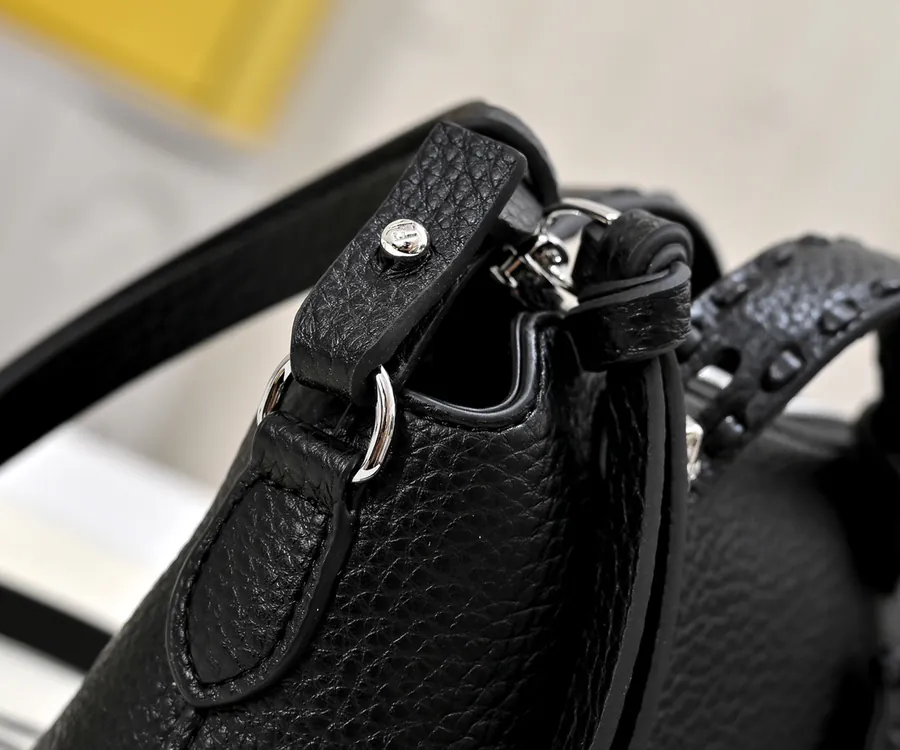 FENDI Boston Tote Classic Monogram Calfskin
