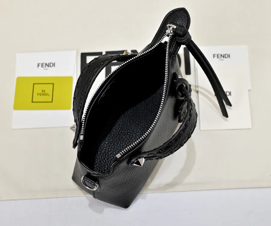 FENDI Boston Tote Classic Monogram Calfskin