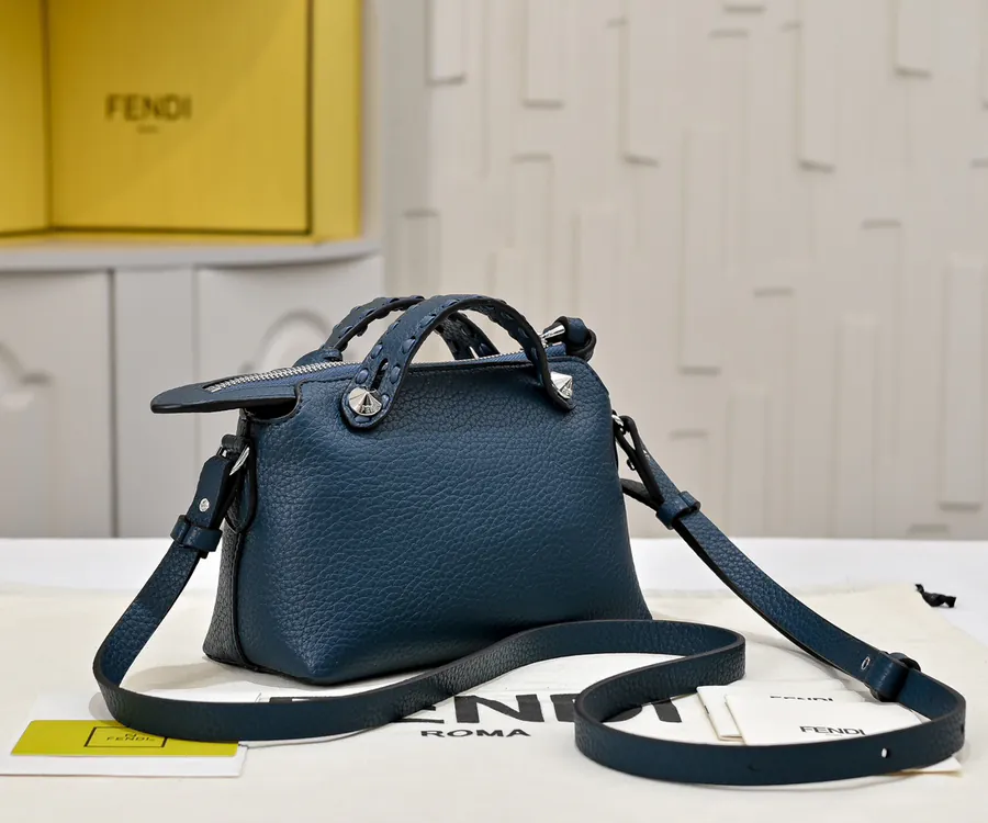 FENDI Boston Tote Classic Monogram Calfskin