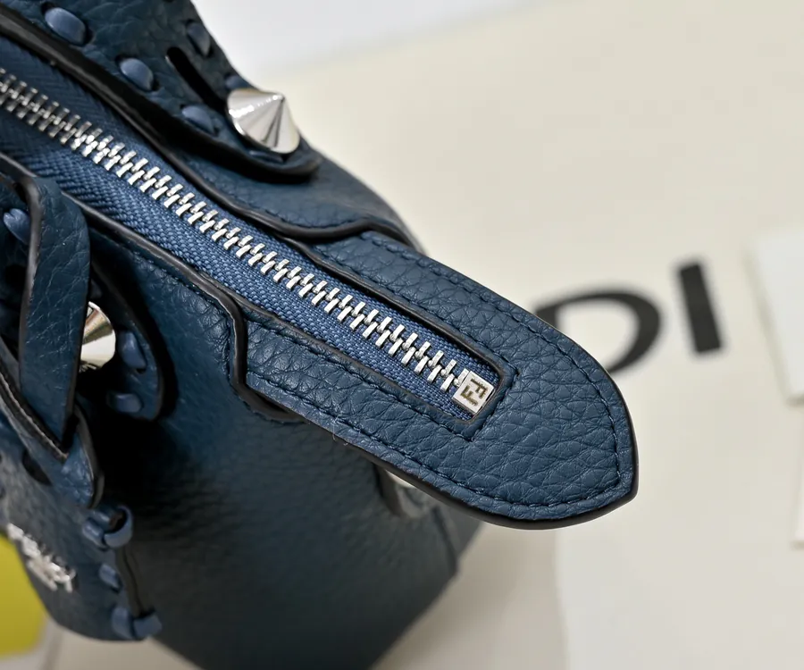 FENDI Boston Tote Classic Monogram Calfskin