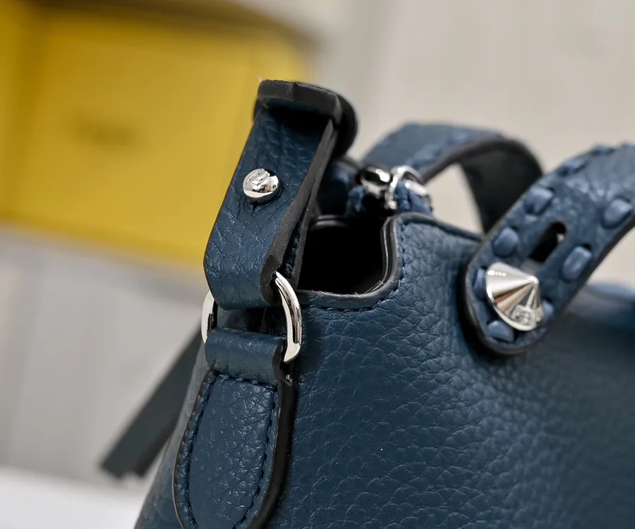 FENDI Boston Tote Classic Monogram Calfskin