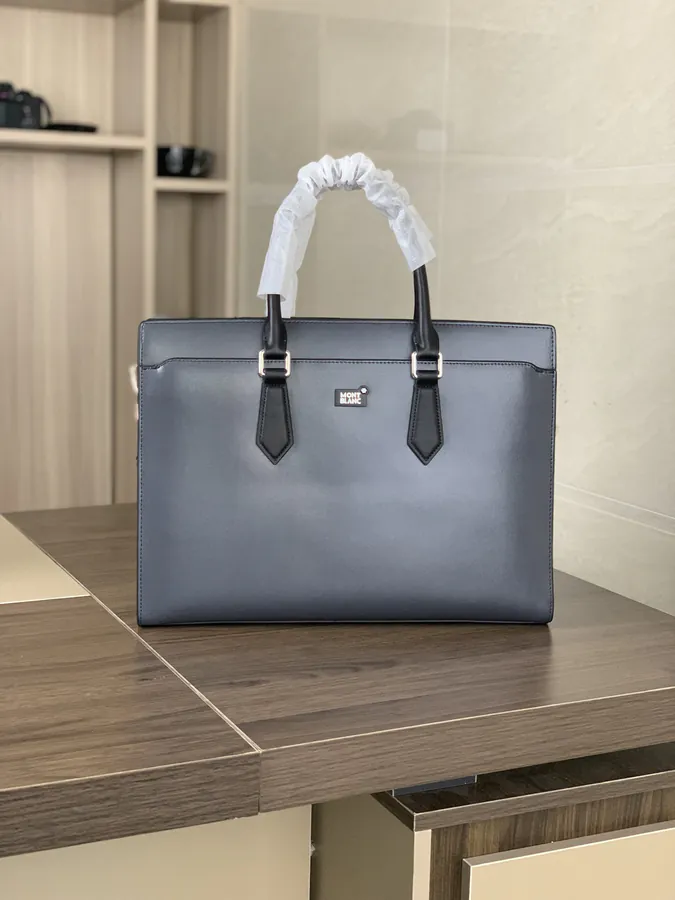 Mighty Dragon Luxury Briefcase with Grained Calfskin Pattern and Premium Hardware
