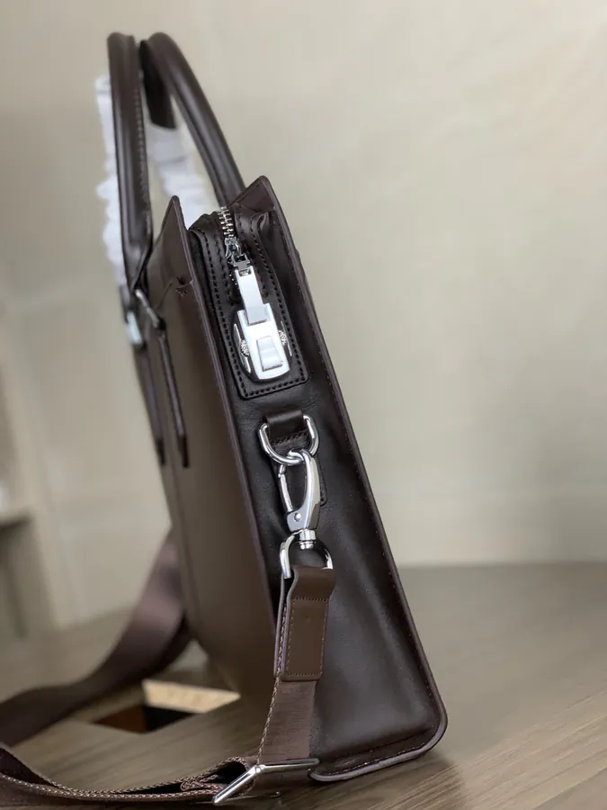 Mondaine Premium Leather Briefcase with Password Lock