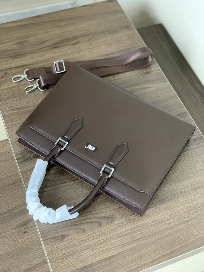 Mondaine Premium Leather Briefcase with Password Lock