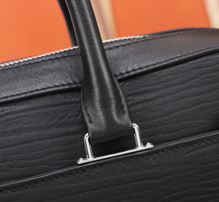 Mondaine Password Lock Briefcase in Grained Calfskin