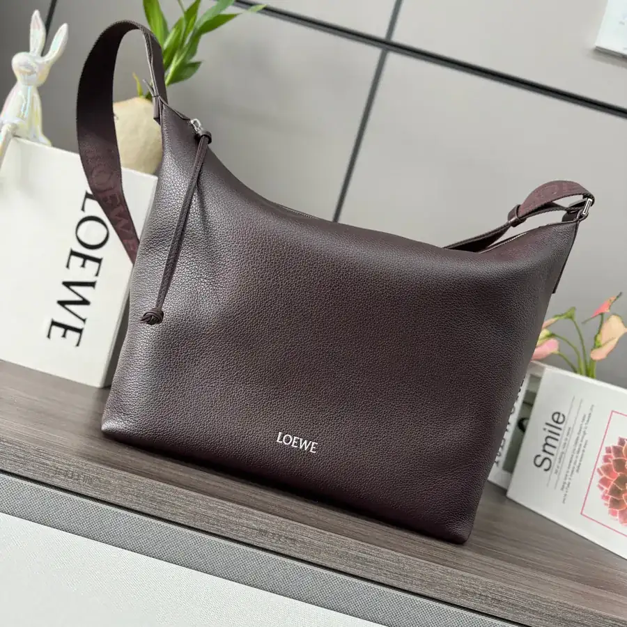 LOEWLE New Soft Grained Calfskin Cubi Crossbody Bag